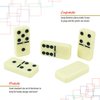 ERLLE Dominos Set Game. Premium Classic 28 Pieces Double Six Domino. Durable Leather Box. Kids, Boys, Girls, Party Favors and Anytime Use. Duoble 6 Dominoes. (Jumbo)