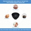 ForPro Silicone Mixing Bowl, Black, Flexible, Odorless, for Mixing Facials, Massage, Body & Other Products, 8 oz