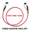 iGreely SAE Extension Cable 12AWG SAE Power Automotive Extension Cable SAE to SAE Quick Disconnect Wire Harness SAE Connector for Solar Panel Battery Cars Tractor 12 AWG (3.3Ft)