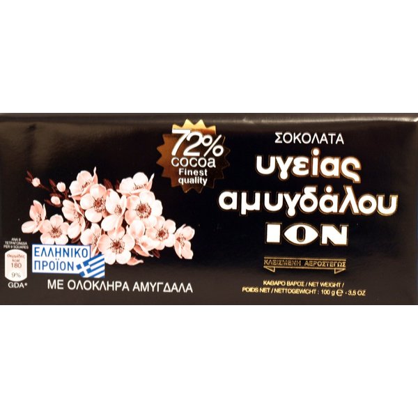 Extra Cacao 72% Dark Chocolate with Whole Almonds 3pcsx100g