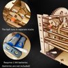 3D Puzzle Wooden Marble Run for Adults DIY Model Kit Assembly Wood Crafts Mechanical Puzzle for Teen Age 14+ Years Old