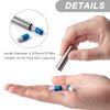 TISUR Small Keychain Pill Holder ，Titanium Metal Travel Pill Case Portable Pill Organizer Container for Purse Waterproof Keychain Pill Holder Medicine Bottle