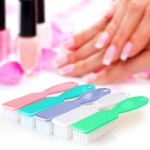 HOFASON Nail Brush for Cleaning Fingernails, Nail Brush Handle Grip Cleaning Brush for Nail and Toenail Foot, Nail Dust Brush Manicure Pedicure Tools Scrubbing Brush Women Men Home Salon (6 Pack)