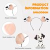 4 Pieces Dalmatian Ears Headband Puppy Ears Headband Black White Dog Ears Headband Animal Ear Headbands Dog Ears Costume Hair Accessories For Birthday Party Cartoon Style Halloween Party Favors