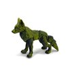 Articulated Wolf 3D Printed Wolf Toy, Mother and Child Wolf Fidget Toy, 2 pcs Articulated Fidget Toy 3D Printed Gift for Him, Executive Desk Toy, Home Decor (Black and Dark Gold)