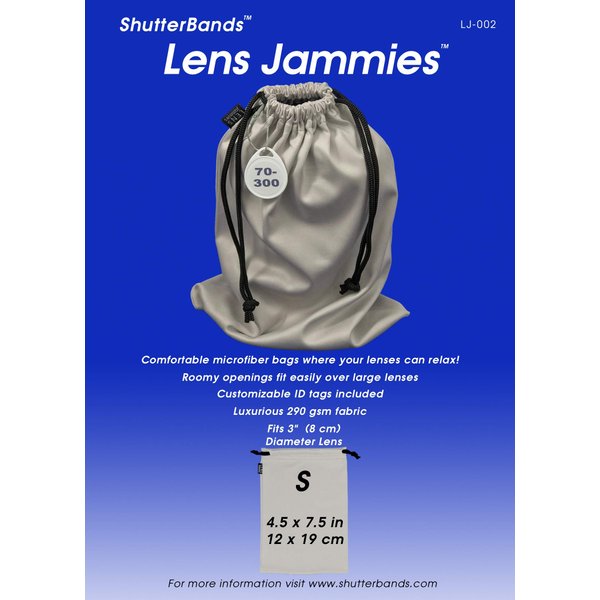 ShutterBands Small Lens Jammies Microfiber Drawstring Bags (Pack of 4)