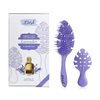 2-Pack Curl Defining Brush for Curly Hair - Flex Scented Detangling Brush - Essential Oil Infused Styling Tool for Wet Dry Thick Natural 3a to 4c Kinky Straight Wavy Hair - Lavender Purple