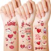 Valentines Day Temporary Tattoos for Kids，Valentine Party Favors, Valentines Gifts for for Classroom Boys Girls School Class Party Favors