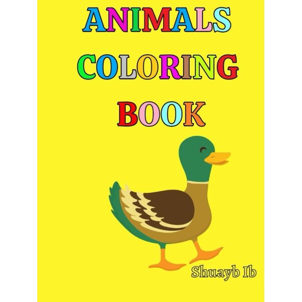 ANIMALS COLORING BOOK: Best home and farm animals coloring book for kids and Adults