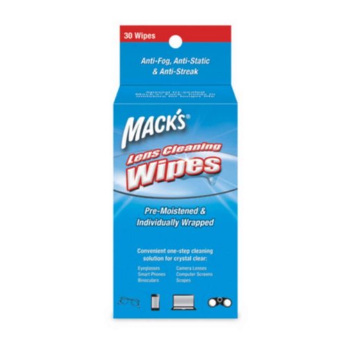 Mack's Lens Cleaning Wipes - 30 Count