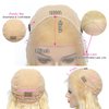 XFMF 613 Lace Front Wig Human hair, 13x4 Blonde Straight Lace Front Wigs Human Hair 613 HD Lace Frontal Wig 180% Density, Lace Front Wigs Human Hair Pre Plucked With Baby Hair (20 inch)