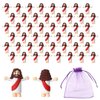 Mini Jesus Figurines in Bulk 50 Pack Little Jesus Figures Pocket Size Jesus Mini Figure Religious Christ Savior Jesus for Church Hide Thanksgiving Day Sunday School Easter Eggs Stuffers