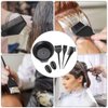 IRCHLYN Hair Dye Brush and Bowl Set Hair Dye Kit Hair Tint Dying Coloring Tool Hair Dye Comb with Ears Covers Hairdressing Clips and Hair Dye for Salon and Personal DIY (78 Pieces)