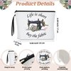 Inbagi 3 Pcs Sewing Gifts for Seamstress Women Cosmetic Bag Quilting Coffee Mug 11 oz Quilter Keychain Funny Gifts for Quilters Sewing Lovers