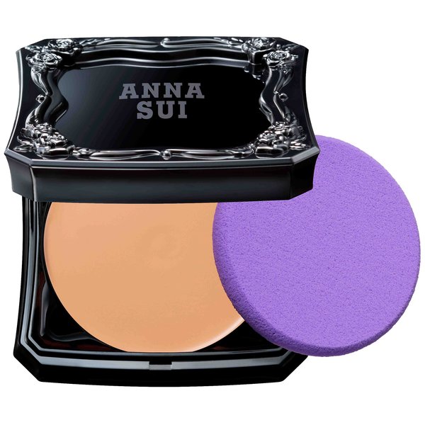 ANNA SUI Makeup Foundation - Beige - 15 - Base and Loose Powder - Conceals Skin Complexion and Texture - Brightens the Skin - Maximum Coverage - 0.35 oz.