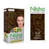 Nisha Creme Hair Color Pack of 3 Light Brown,Beautiful Color Permanent Hair Dye,Long-Lasting High-Definition Color,Shine & Silky Softness, Permanent Hair Color,Ammonia Free, Vegan, Cruelty Free