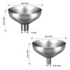 Serinar 2-Piece Stainless Steel Kitchen Funnel Set with 1-Inch and 0.5-Inch Ports for Transferring and Filling Liquids, Coffee Beans, Spice Blends, and Powders Easy to Clean!