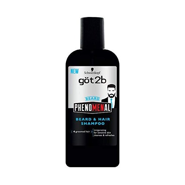 Got2b PhenoMENal Beard and Hair Shampoo, 8.4 Ounce