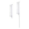 RHOS Retractable Rat Tail Comb for Parting,Protable Fine Tooth Teasing Comb for Styling,Hair Cutting,Braiding-Carbon Parting Combs for Braiding Hair,Stainless Steel Pin Tail Teasing Comb(White)