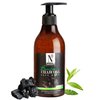 NutriGlow Natural's Bamboo & Charcoal Face Wash With Bamboo Charcoal Powder | Sandal Wood With Tea Tree | Skin Lightening | Removes Blackheads | _300 ML