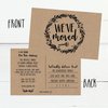 Set of 50 Rustic Kraft We've Moved Postcards, Change of New Address Moving Announcements, House Warming Gifts, Weve Moved Cards, We Have Just Moved Note Cards, Pack of Real Estate Home Postcard