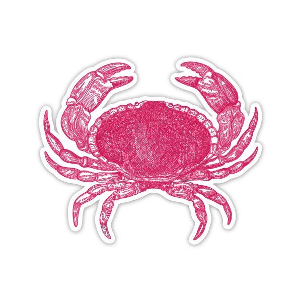 Crab - 12" Vinyl Sticker Waterproof Decal