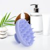Meartchy Silicone Scalp Massager, Scalp Scrubber for Hair Growth with Soft Bristles, Scalp Exfoliator Brush Dandruff Removal Shampoo Brush for Wet Dry Scalp Care (Light Purple)