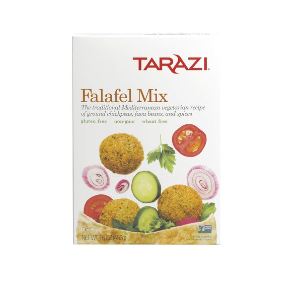 Tarazi Falafel Mix 16 OZ Great as Veggie Burger Mix, Non-GMO, Kosher, All Natural, Made In California | Original Falafel Mix, 1 Pound Box