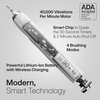 Aquasonic Vibe Series Ultra-Whitening Toothbrush – ADA Accepted Electric Toothbrush - 8 Brush Heads & Travel Case – 40,000 VPM Motor & Wireless Charging - 4 Modes w Smart Timer – Optic White