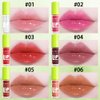 6 Color Lip Gloss Set, Soft and Smooth Lip Gloss Set,Transparent and Luminous Lip Gloss, Moisturizing and Moisturizing Lip Makeup, Non Stick Fat Oil Lip Gloss