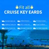 Cruise Lanyards, 3 Pack Waterproof Cruise Lanyard with Detachable Buckle & ID Badge Holder for Cruises Ships Key Cards, Cruise Essentials & Must Have Accessories (Light Blue + Dark Blue + Red)