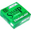 Sharp Hi-Chromium Stainless Straight Edge Barber Razor Blades for Professional Barber Razors, 100 Blades