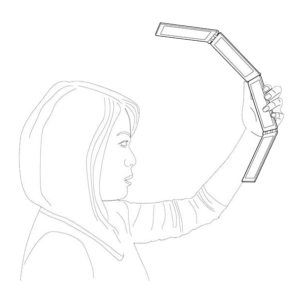 Caboki Handheld Panoramic Makeup Mirror. 3 Way Mirror Hair and Makeup, Back of Head