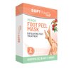 Soft Touch Foot Peel Mask - Pack of 2 Feet Peeling Masks for Dry, Cracked Heels & Calluses - Exfoliating Foot Mask Peel for Baby Soft Skin, Peach