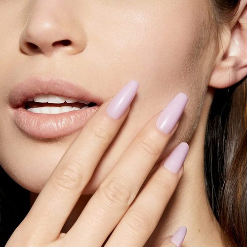 Static Nails Reusable Pop-On Manicure Set, Non-Damaging Glue-On Nails (Willow Long Coffin) - False Nails with Static Nail Glue, Nail Set, Fake Acrylic Press On Nails