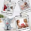 ZGXIONG Elephant Stuffed Animal Grey Stuffed Elephant Plush Toys Cute Plush Elephant Toy Elephant Gifts for Women Elephants Stuffed Animals for Kids Girls for Mother's Day Birthday Gifts 9 Inch