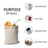 BigLotBags Premium Muslin Bags - Double Drawstring, 100% Organic Cotton, Premium Quality Eco Friendly Reusable Natural Bags. Pack of 25 (6 x 8 Inches)