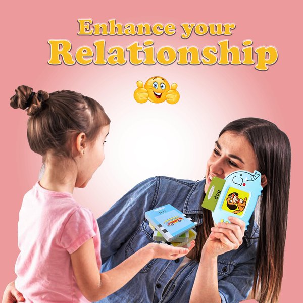 Talking Flash Cards for Toddler Kids | Educational Preschool Toy Fun Activities Set | Pocket Speech for Toddlers | Ideal Learning and Educational Audible Gift Card for Boys and Girls (Blue)