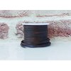 Cords Essentials Round Genuine Leather String Cord, Rope for Jewelry Making, Necklaces, Bracelets, Kumihimo Braiding, Wraps, Crafts and Hobby Projects (Distressed Dark Brown, 2.0 MM)
