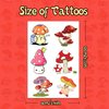 (144PCS) Mushroom Temporary Tattoos Stickers for Mushroom Party Favor Birthday Party Decorations supplies Gifts for Boys Girls 24 Sheet