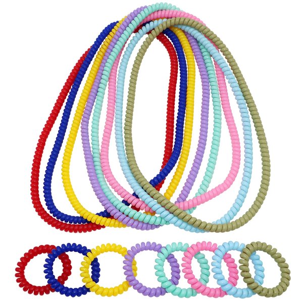 Stretchy Coil Chew Necklaces and Bracelets for Sensory Kids, 16 Pack Teething Bracelets Necklace for Boys and Girls with Autism ADHD SPD, Fidget Toys for Autistic Children Reduce Biting and Anxiety