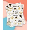 xo, Fetti 2024 Graduation Temporary Tattoos - 48 Foil Styles | New Grad Party Decorations, College Graduate Girls Accessory, High School Senior Gift, Graduation Cap Tassel Decor, Congrats Grad Favor