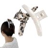 GUDEKIKL 3Pcs Simple Acetic Acid Hairclaw Clip, Creative Geometric Acetate Hair Claws, Non-Slip Plastic Shark Claw Clip, Elegant Hairpins Hairclaw Women Headwear