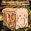 ESC WELT Wooden Secret Treasure Box - Creative Gift Box for Money, Voucher, Gift Cards - 3D Wooden Box Game - Gift Box Riddle Game - Gift Box for Teens and Adults - 3D Wooden Puzzle
