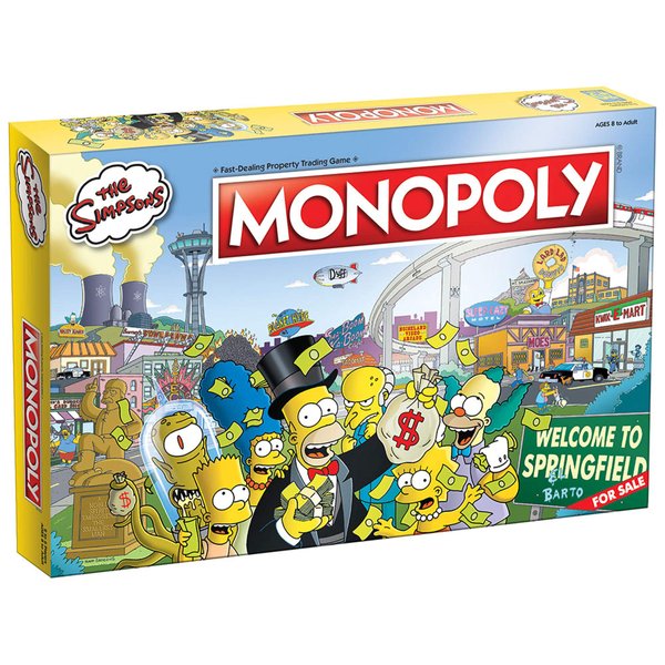 Monopoly The Simpsons Board Game | Based on Fox Series The Simpsons | Collectible Simpsons Merchandise | Themed Classic Monopoly Game