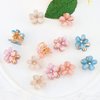 12pcs Mini Flower Hair Clips for Girls Cute Hair Clips for Girls, CUBACO Small Flower Hair Clips Crystal Mini Hair Clips Small Hair Decoration for Girls Hair Accessories for Girls