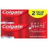 Colgate Optic White Whitening Toothpaste, Stain Fighter, Mint, 2 Count(Pack of 1)