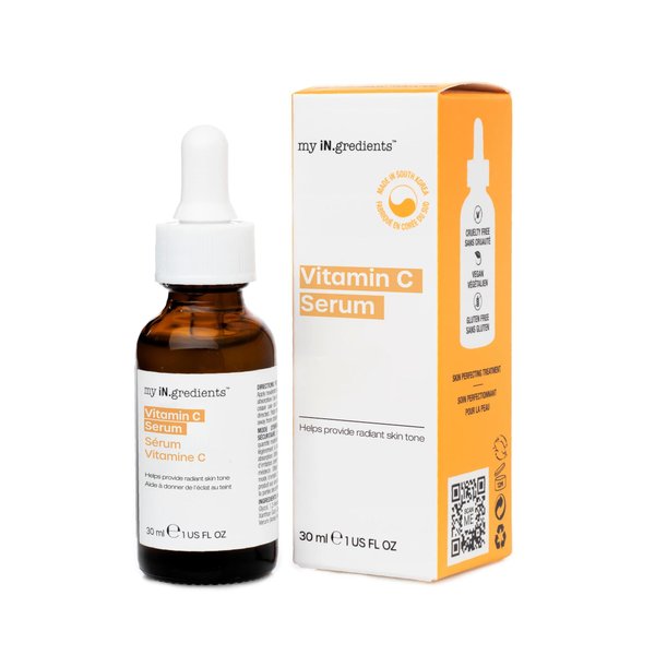 Masque Bar My Ingredients 12% Vitamin C Face Serum - Fades Age Spots, Pore Refining, Wrinkle Repair, Dark Circle Reduction, Hydrating, Even Skin Tone, Oil & Cruelty-Free Korean Skincare