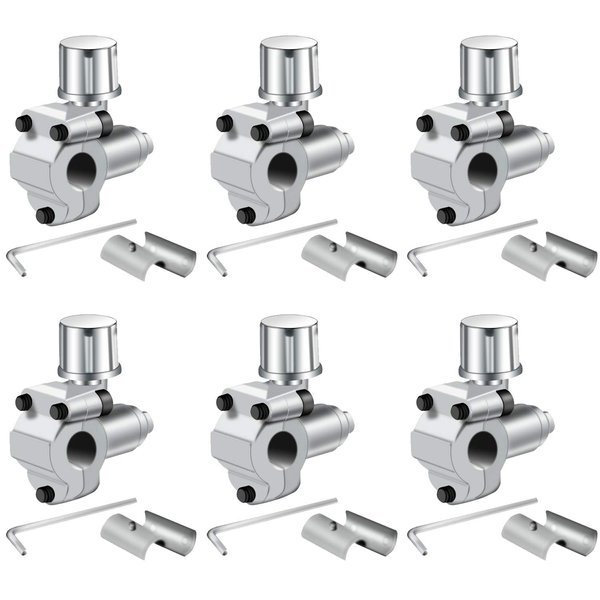 Trounistro 6 Pack BPV-31 Bullet Piercing Valve Line Tap Valve Kits Adjustable Valve for Air Conditioners HVAC 1/4", 5/16", 3/8" Tubing
