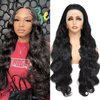 PUNUBO 13x6 Lace Front Wigs Human Hair Body Wave 13x6 HD Lace Frontal Wig 180 Density Unprocessed Brazilian Virgin Human Hair Glueless Wigs Human Hair Pre Plucked Lace Front Wigs for Women 28 Inch